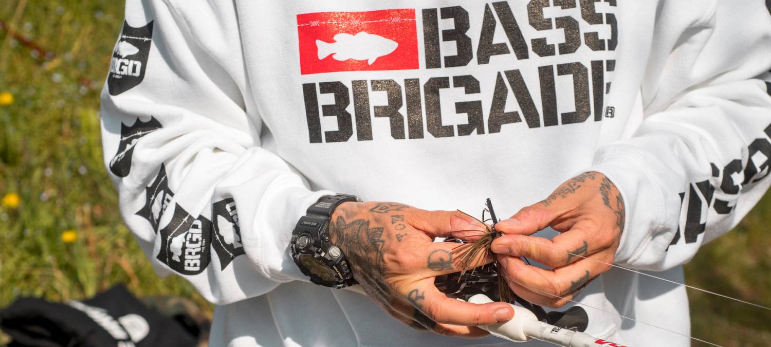 BASS BRIGADE EUROPE - Abbigliamento da pesca streetwear, Black Bass, Bass Fishing