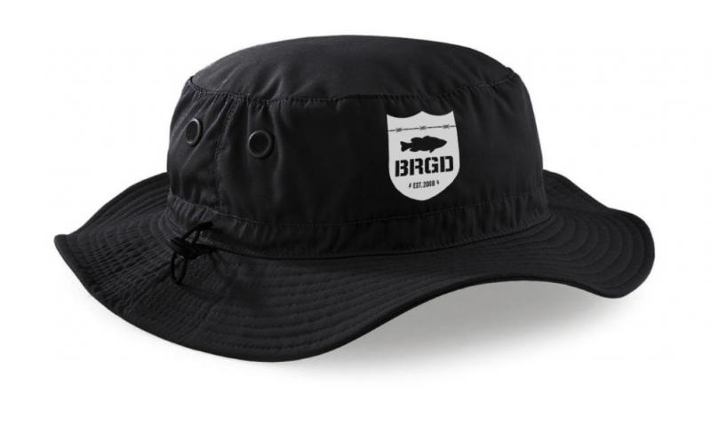 SHIELD CARGO BUCKET HAT BLACK