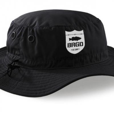 SHIELD CARGO BUCKET HAT BLACK