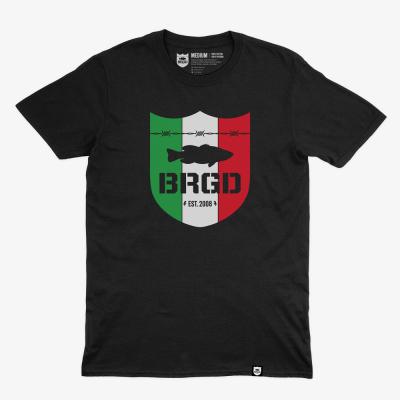 ITALIAN SHIELD TEE BLACK