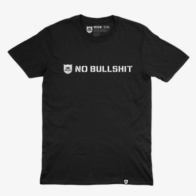 NO BULLSHIT TEE BLACK (fuck orange man)